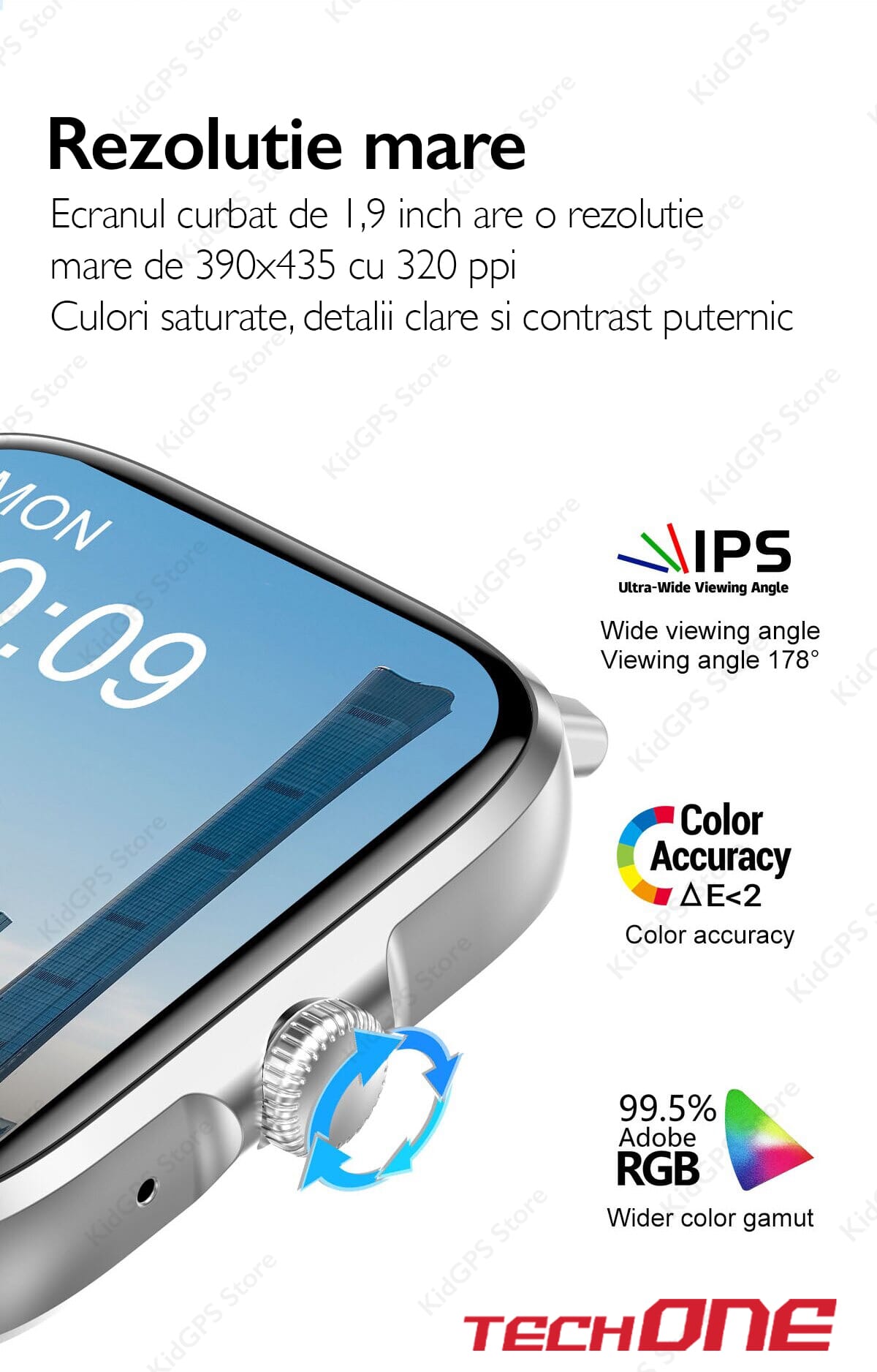 Marxism Miscellaneous Willing Ceas smartwatch barbati TechONE® DT102, 1.9 inch IPS HD Retina, display  always ON, apel bluetooth 5.0, NFC, ritm cardiac inteligent, oxigen,  difuzor, notificari, negru metalic